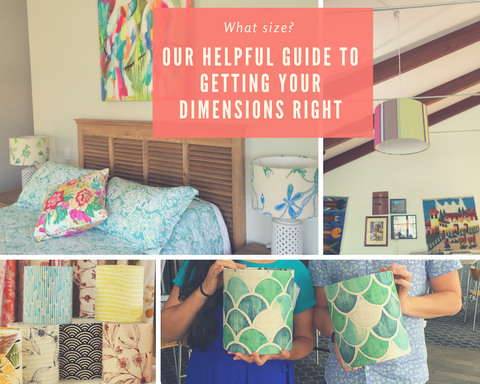 How big should a lampshade be? A helpful guide to get your lamp dimensions right.