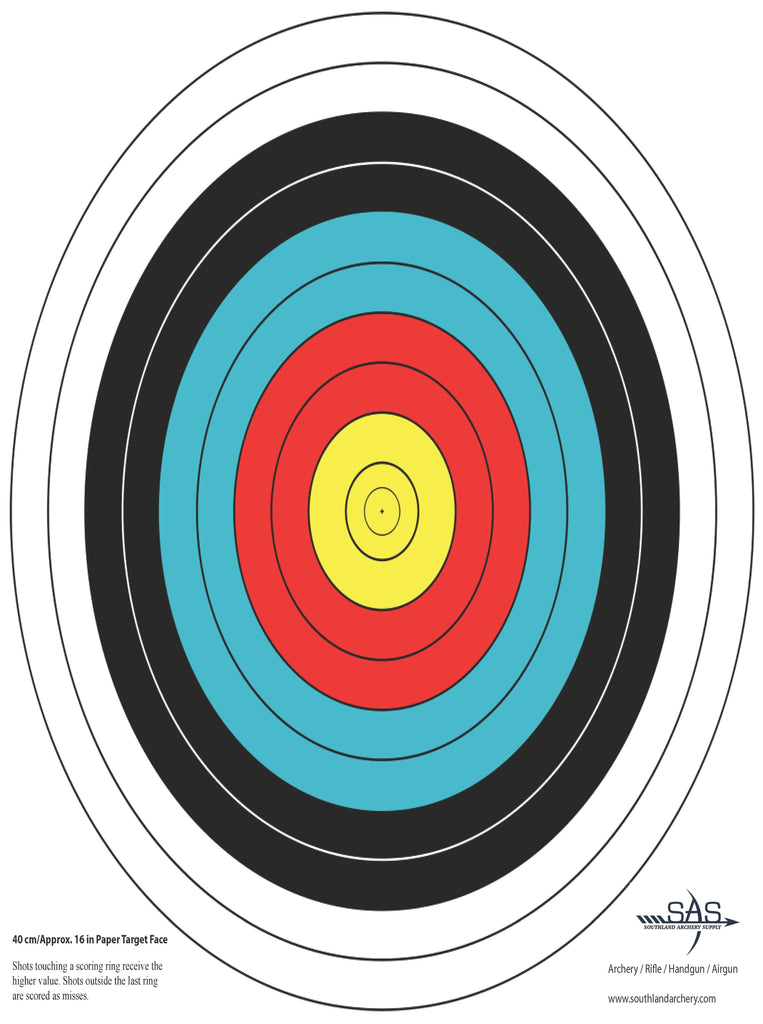 schijf onderhoud weekend SAS 10-Ring Paper Target Face for Archery Shooting Range 40cm 17" –  Southlandarchery