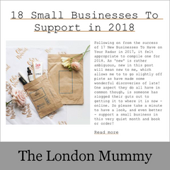 The London Mummy: 18 Small Businesses To Support in 2018