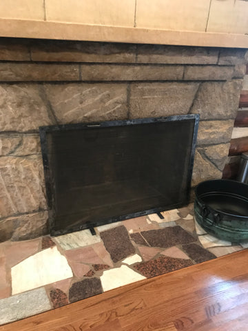 Log Heaven Artist Retreat Fireplace Screen