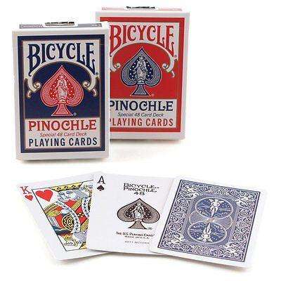 Aviator Pinochle Playing Cards 1 Sealed Red Deck and 1 Sealed Blue Deck 