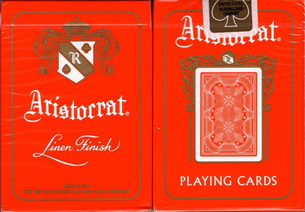 Aristocrat Red Edition Playing Cards Deck Poker Premium 