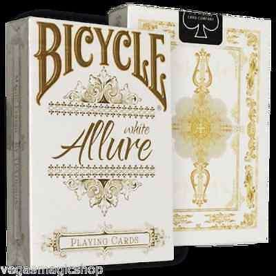 ALLURE WHITE Bicycle Playing Cards deck brand new sealed 