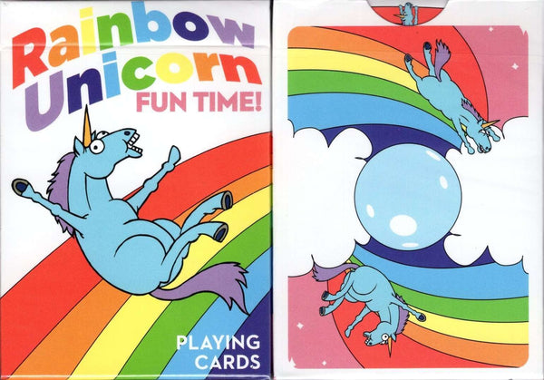 Rainbow Unicorn Fun Time Playing Cards by Handlordz 