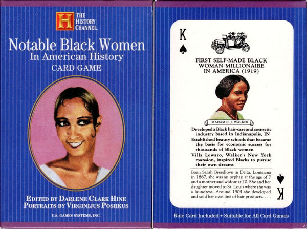 Official 52 Card Deck Playing Cards Sealed WOMEN IN US HISTORY Educational 
