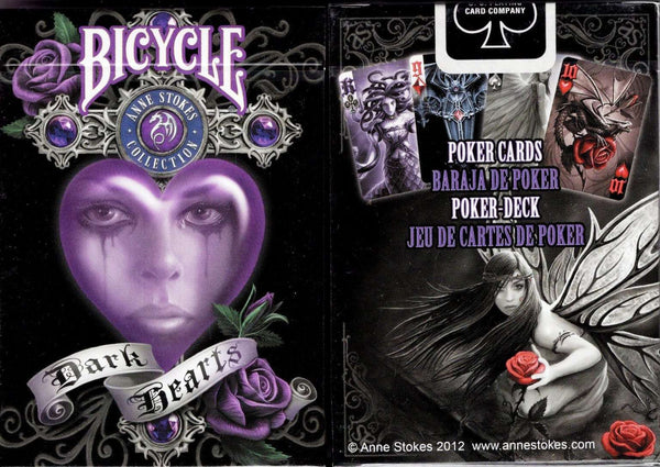 BICYCLE Playing Cards ANNE STOKES DARK HEARTS poker 54 NEW SEALED Set 52 Deck 