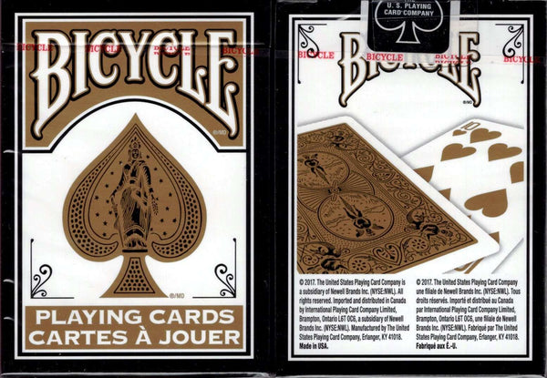 Fashion Gold & Black Bicycle Playing Cards Poker Size Deck USPCC Custom Limited