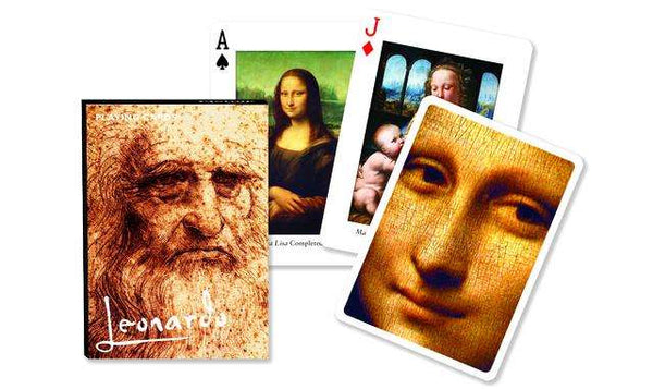 Leonardo Da Vinci Playing Cards Poker Size Deck Piatnik Custom Limited Edition 