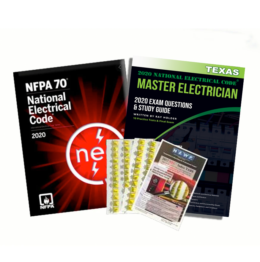 Texas 2020 Master Electrician Study Guide & National Electrical Code C