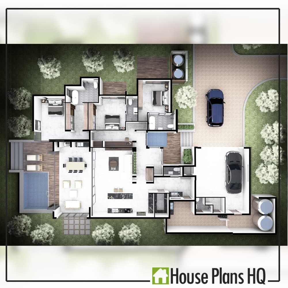 3 Bedroom House Plan 271m2 Brettenwood Villa