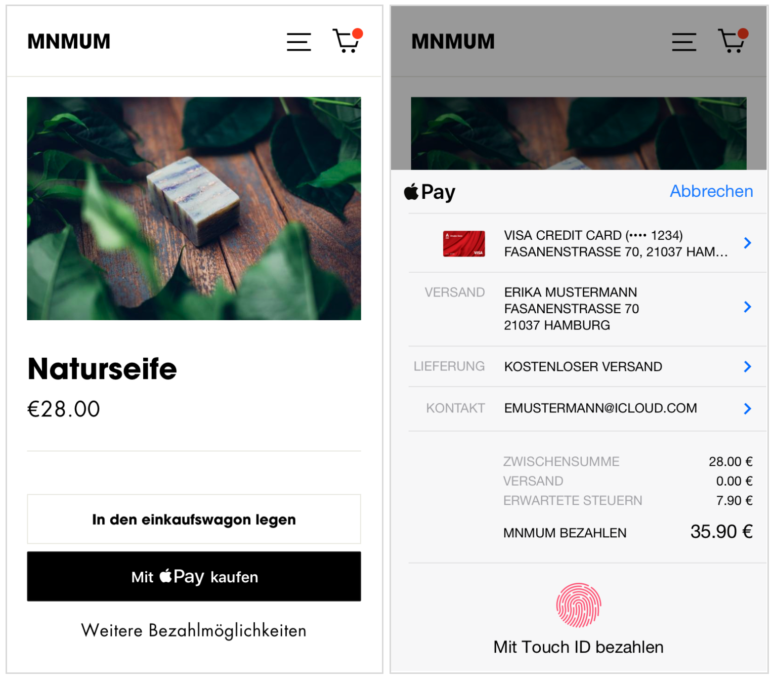 Shopify und Apple Pay