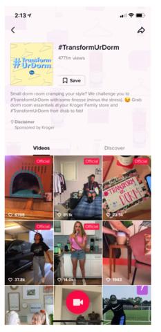 Eine Hashtag-Challange kann eine Menge Kunden für deinen TikTok Shop bringen.