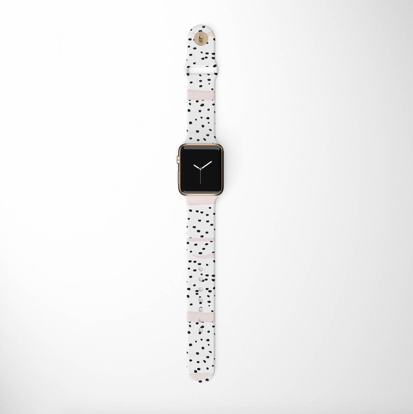 white PU leather iwatch strap for Series 1 2 3 4 5 white black spotted dog kd-dga Dalmatians Puppies Dogs Apple Watch Band 38 40 42 44 mm