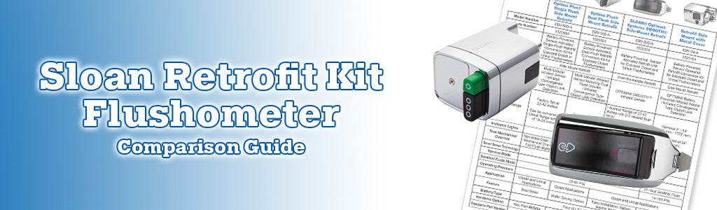 Sloan Retrofit Kit Flushometer Comparison Guide Banner