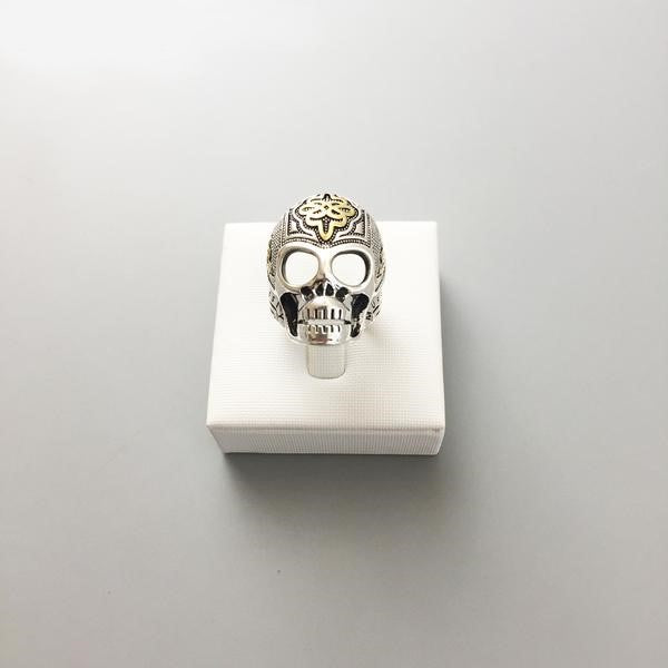 Orcallo Gold Skull Ring