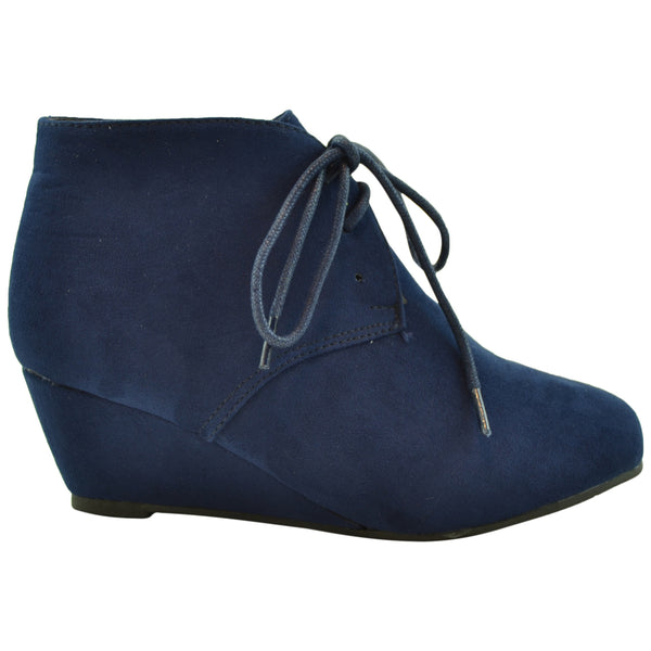 navy blue low wedges