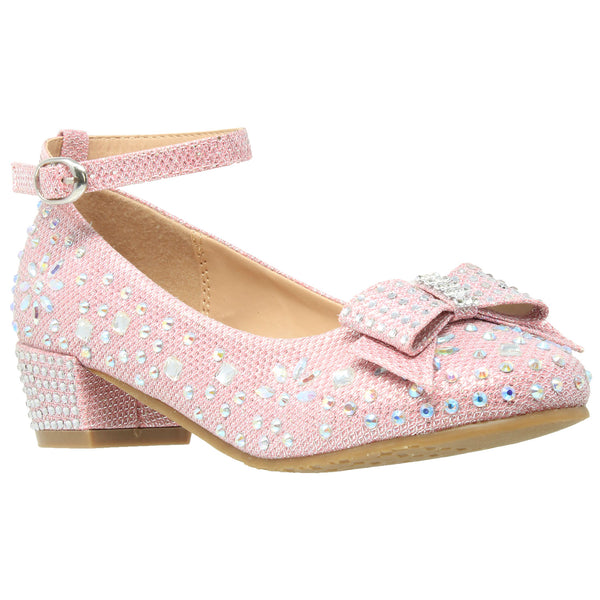 pink glitter mary jane shoes