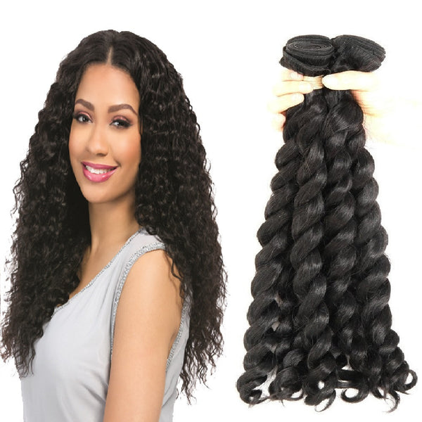 3 Bundles French Twist Curly Virgin Brazilian Hair Hairticket