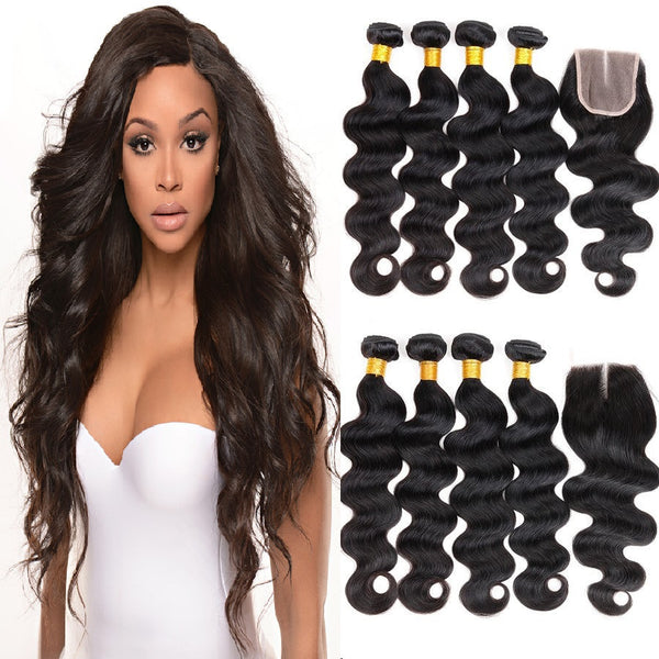 body wave bundles with closure