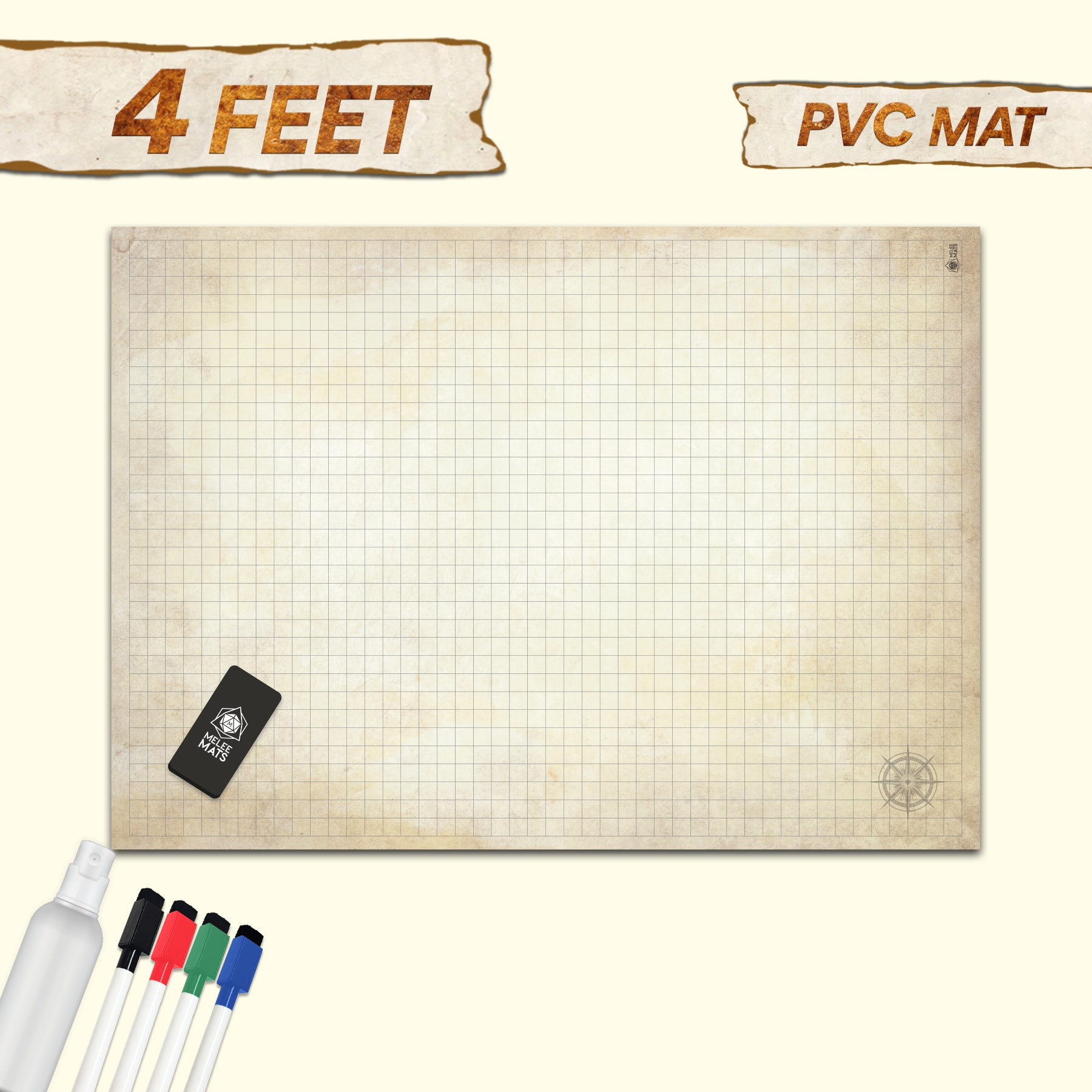 - D&D Papyrus 1 square Dry-erase RPG mat 80x80