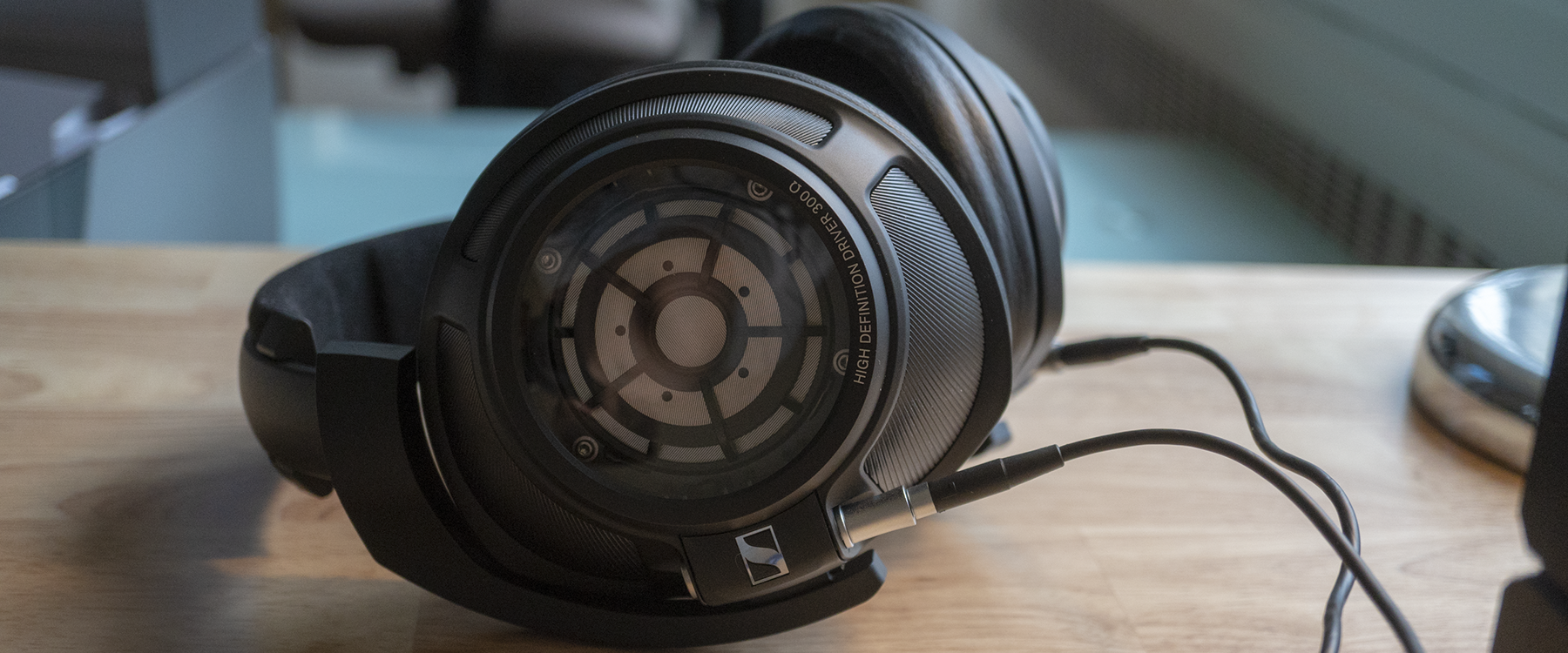 Sennheiser HD 820 Closed-Back Headphones on a work desk