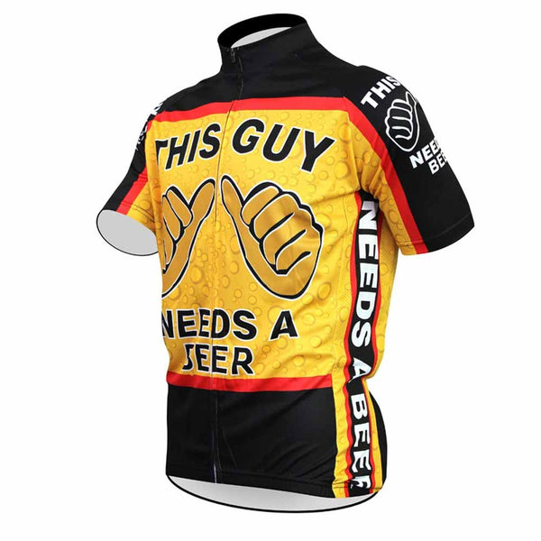 New Cycling Jersey This Guy Needs A Beer New Men S Cycling Clothing Short Sleeve This Guy Needs A Beer Cycling Jersey Road Bicycle Clothes Xyle Store