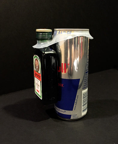 Red Bull and Jagermister combination beverage packaging