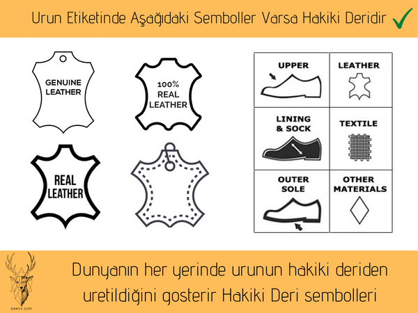 Hakiki Deri Nasıl Anlaşılır. Hakiki Deri Sembolleri peevv.com