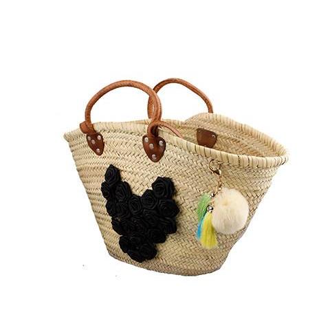 black wicker bag