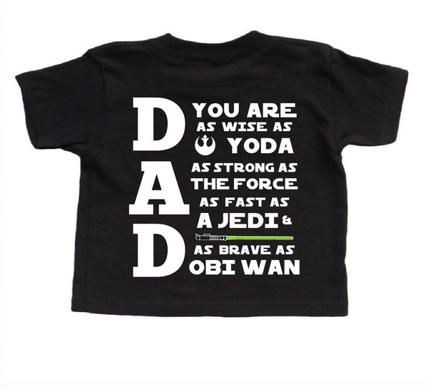 star wars dad and baby shirts