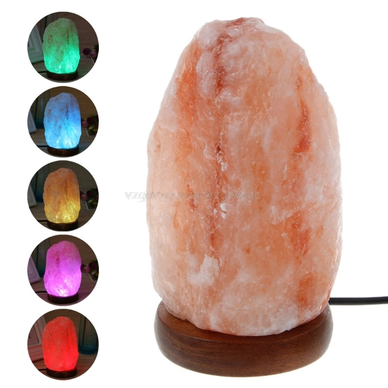 multi colored salt lamp