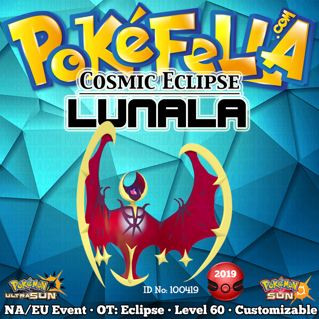 Cosmic Eclipse Shiny Lunala Ot Eclipse Id No North Amer Pokefella Pokemon Genning Editing Trading Services