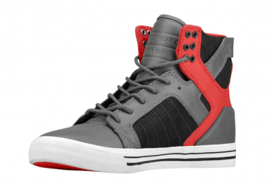 supra skytop black red