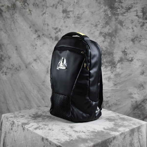 white and gold jordan backpack