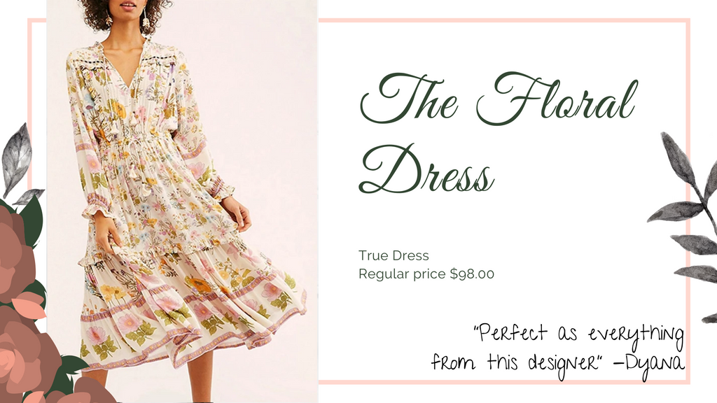 The 8 dresses every woman should have, floral dress, ShoptheKei.com