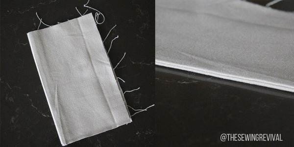 How to grade seams side view