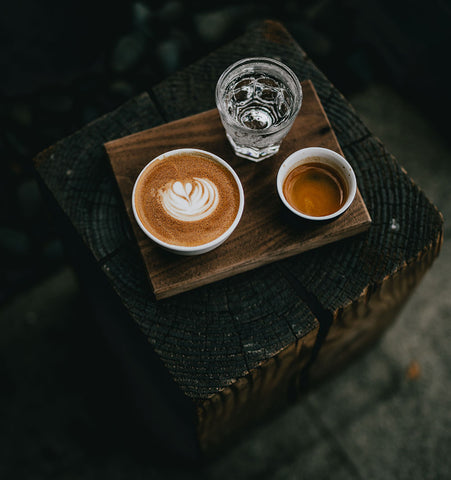 Coffee and water