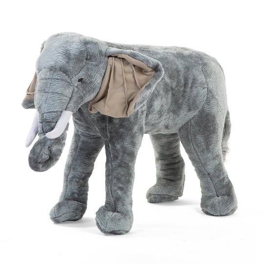 Big Elephant Plush Toy - Peach and Pumpkins