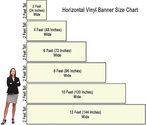 Horizontal Vinyl Banner Size Chart