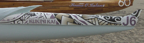 Canoe Vinyl Graphics A-Bay Big Island Hawaii