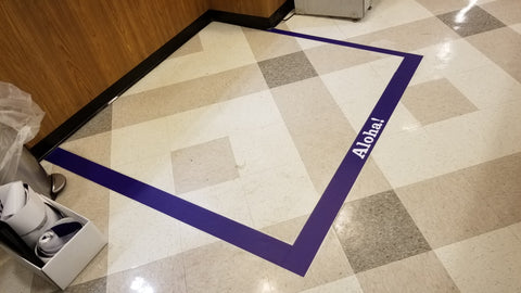 Floor Laminated Vinyl At Grocery Store