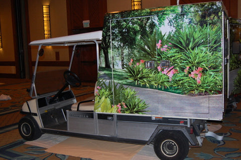 Wrapped Golf Carts Big Island Hawaii