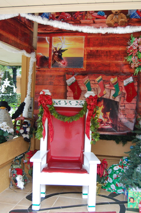 Santa House made from Vinyl