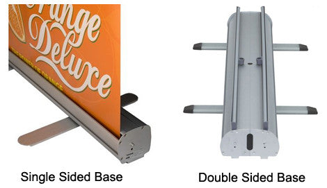 Single Sided and Double Sided Retractable Banner Stand Base Pictures