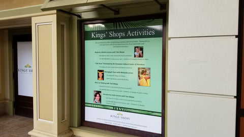 Window Glass Vinyl Covering at Kings Shoppes