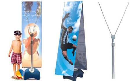 Zephyr Outdoor Single and Double Sided Vertical Banner Stands