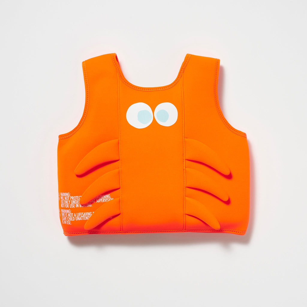 Dek de tafel jungle Schijn Swim Vest 3-6 EU | Sonny the Sea Creature Neon Orange – SUNNYLiFE EU