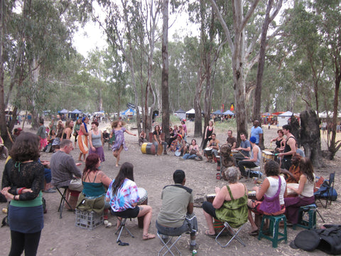 African drumming jam with Mady Keita