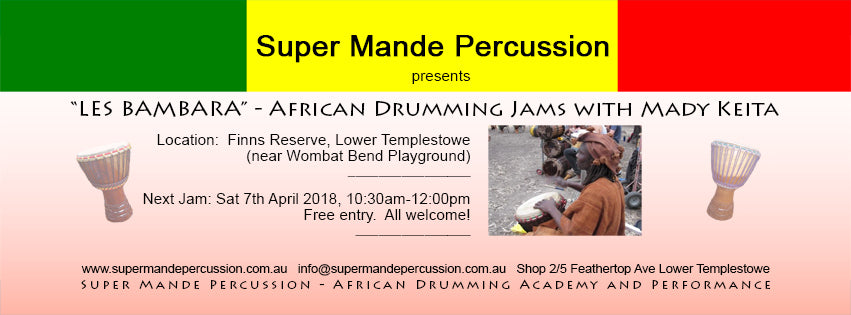 African drumming jam with Mady Keita
