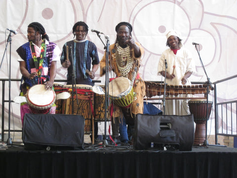 African drumming performance